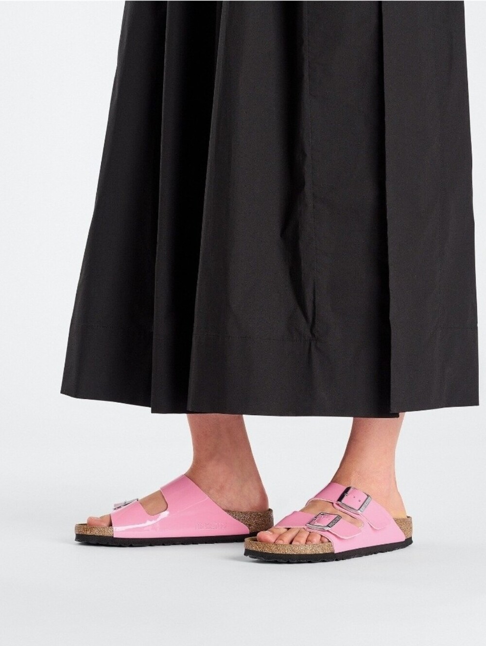 Birkenstock Arizona Birko-Flor Patent In Candy Pink Size 38